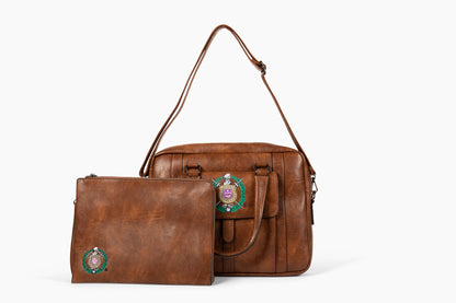 2025 Souvenir : Dr Moses C. Norman International Leadership Conference Leather Briefcase